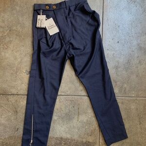 Vivienne Westwood NWT 2017 720$ Asymmetrical Alcoholic Pants with Zipper
